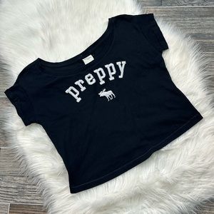 Abercrombie Kids Black Preppy Tee